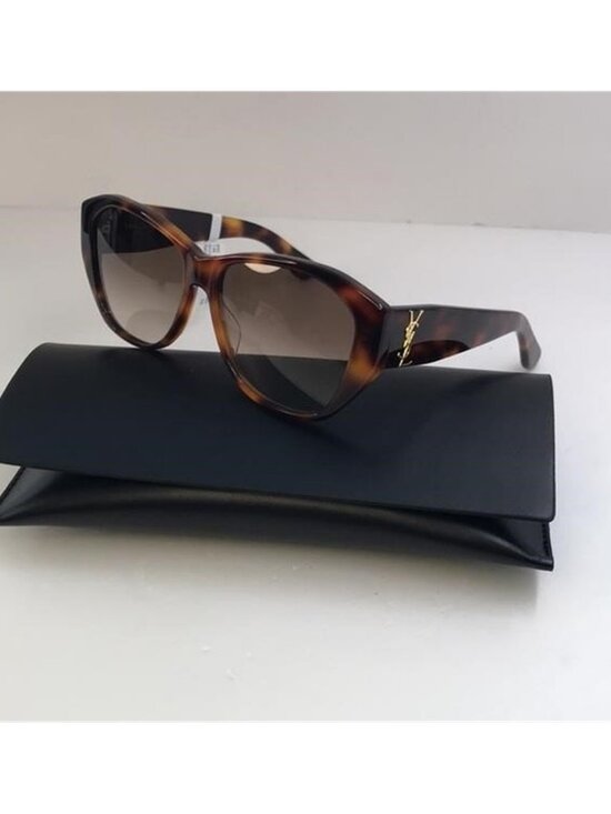 SAINT LAURENT SLM8 Cat Eye HAVANA Brown Frame/Grey Lenses Sunglasses main image 9